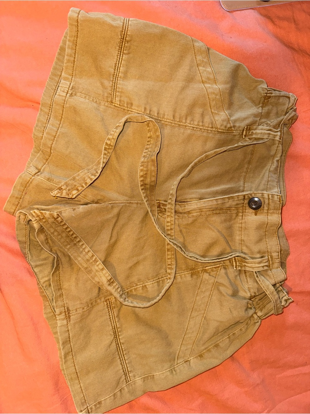 Old Navy Women's High Waist Shorts in Tan